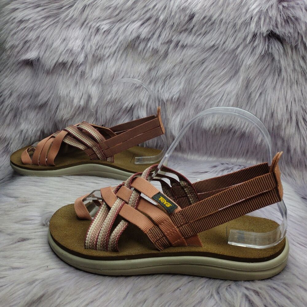 Teva Women’s Mauve Pink Grosgrain Ribbon Sandals Size 6